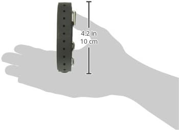 Educator Biothane Dog Collar, Waterproof, Odorproof, Metal Buckle and D Ring, Adjustable for Custom Fit, Cool and Comfortable, for Small, Medium, or Large Dogs, 3/4-Inch, Black