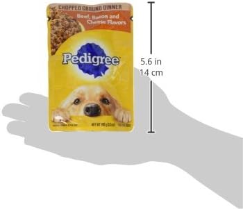 PEDIGREE CHOPPED GROUND DINNER Adult Soft Wet Dog Food Variety Pack, 3.5 Ounce - 18 Count (Pack of 1)