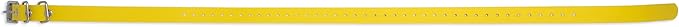 Educator Biothane Dog Collar, Waterproof, Odorproof, Metal Buckle and D Ring, Adjustable for Custom Fit, Cool and Comfortable, for Small, Medium, or Large Dogs, 3/4-Inch, Yellow