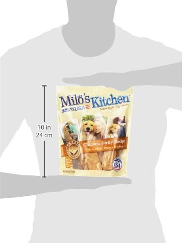 Milo's Kitchen Homestyle Dog Treats, Chicken Jerky, 8.5 Ounce, High Protein, No Artifical Flavors