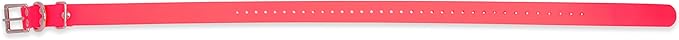 Educator Biothane Dog Collar, Waterproof, Odorproof, Metal Buckle and D Ring, Adjustable for Custom Fit, Cool and Comfortable, for Small, Medium, or Large Dogs, 1-Inch, Pink
