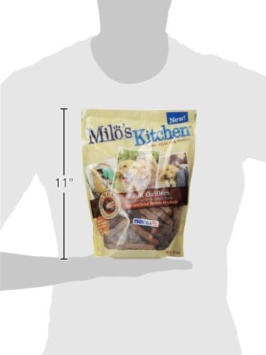 Milo's Kitchen Homestyle Dog Treats, Steak Grillers, 18 Ounce, High Protein, No Artifical Flavors