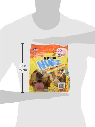 Natural Nubz Edible Dog Chews 22ct. (2.6lb Bag)(Pack of 2)