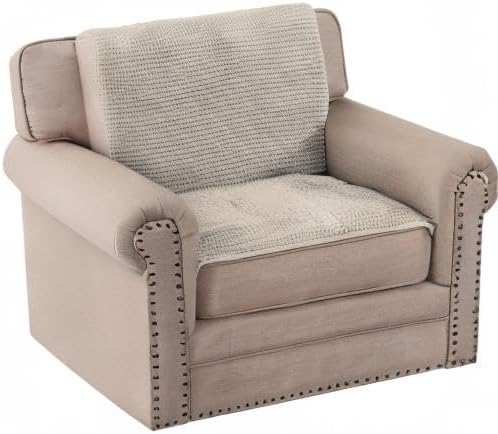 H.VERSAILTEX Plush Chenille Couch Armrest Cover 2 Packs Thick and Soft Sofa Covers Furniture Protector Cover for Pets (27.5" x 27.5", Island Fossi)