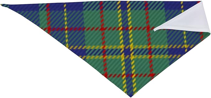 Pet Triangle Scarf, Platt Tartan pet cat and Dog Scarf, Pet Clothing Accessories, Plaid Pet Scarf, for Small to Large Dogs Cats