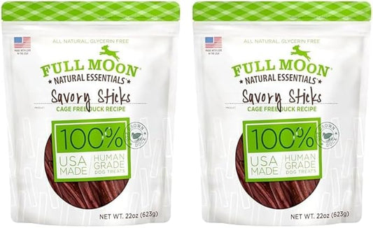 Full Moon Essential Duck Savory Sticks 22.0 oz (Pack of 2)