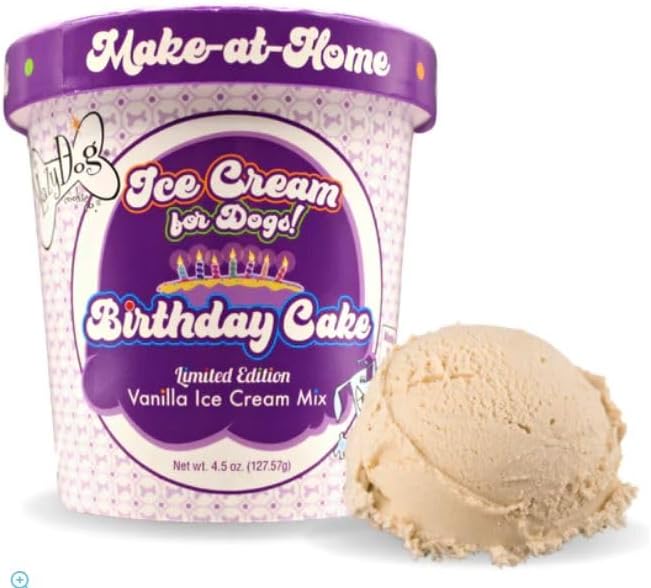 The Lazy Dog Cookie Co. Ultimate Birthday Celebration Kit for Dogs. Includes Special Day Pie, Bag of Birthday Cake Bites, Make at Home Ice Cream and Can of The Newly Released Pup-Pop