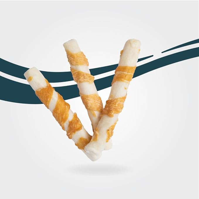 Good ’n’ Fit Small Rolls Made With Real Venison, 10 Count, Highly Digestible Rawhide For Dogs