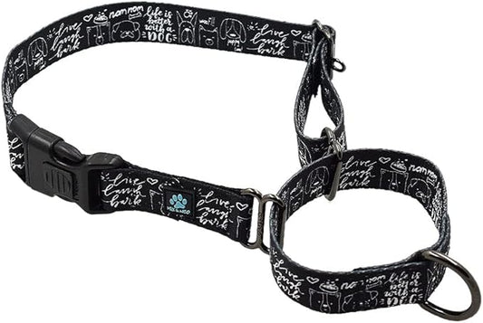 Max and Neo Patterned Martingale Dog Collar - We Donate a Collar to a Dog Rescue for Every Collar Sold (Small, Life is Better with Dogs)