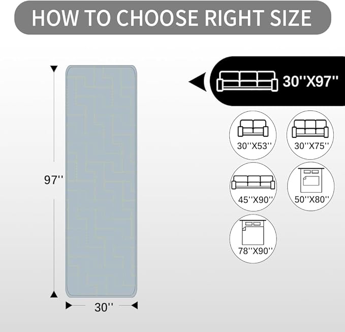 fuguitex Waterproof Dog Bed Cover Couch Cover for Pet Anti-Slip Cat Mat Pet Pad Blanket for Sofa Chair Recliner Bed Furniture Protrctor