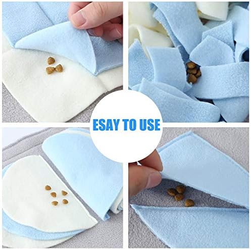 Snuffle Mat for Dogs, M Size 23.6" x 39.4" for Small/Medium Breed Dogs, Non-Slip&Durable&Machine Washable Interactive Sniff mat for Pets, Encourage Pet’s Natural Foraging Skills.