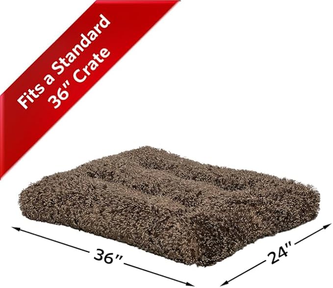 MidWest Homes for Pets Deluxe Dog Beds | Super Plush Dog & Cat Beds Ideal for Dog Crates | Machine Wash & Dryer Friendly, 1-Year Warranty Fits 36-Inch Crate