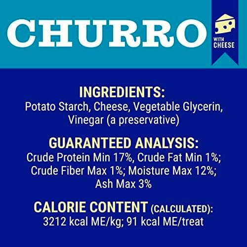 Himalayan Pet Supply CHURRO Himalayan Cheese Treats | Cheese Churro | Lactose Free - Gluten Free - Grain Free | USA Made | for All Breeds | 11-13 Churros | Real Himalayan Cheese