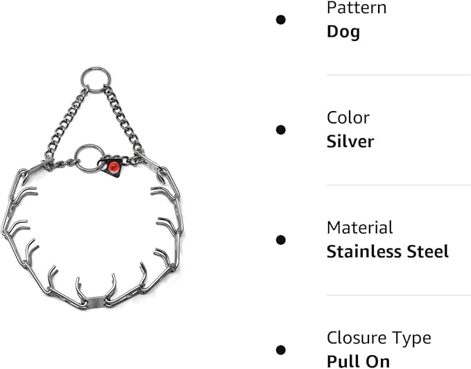 Herm Sprenger Prong Collar for Dog Training | Micro Prong Stainless Steel Ultra-Plus Dog Collar | Assembly Chain Training Collar for Smaller Dogs | Made in Germany - (1.5 mm, (Neck Size Upto 9.5"))