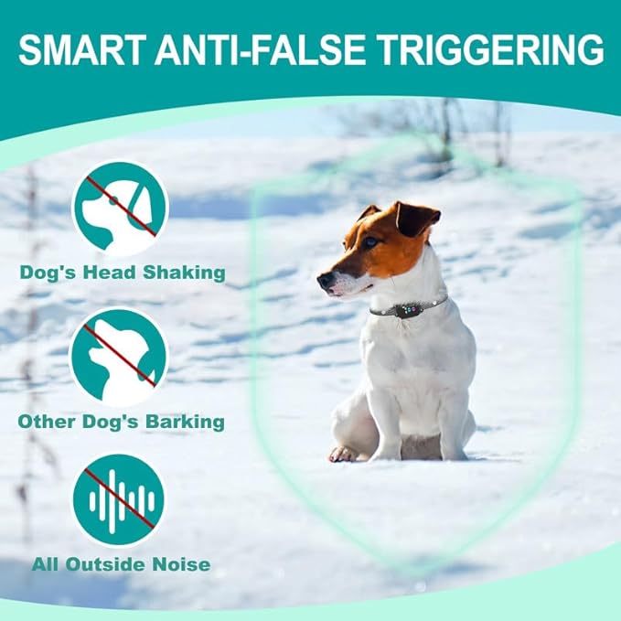 Anti-Bark Collar for Small Dogs, No Shock Anti Barking Collars with 7 Sensitivities, 3 Adjustable Modes Beep & Vibration, IP67 Waterproof - Effective & Humane, Premium Black