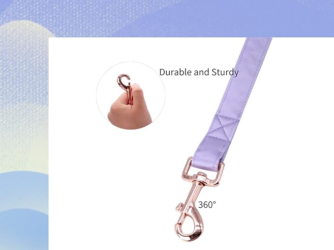 Unique style paws Silk Dog Leash Durable Dog Leashes with Welded D-Ring Comfortable Handle for Small Medium Large Dogs
