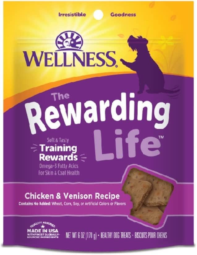 Wellness-Wellbites Natural Grain Free Soft Dog Treats, 5 Flavor (Beef & Turkey, Chicken & Venison, Chicken & Lamb, Turkey & Duck, Lamb & Salmon) 6 oz
