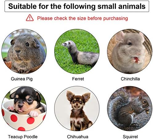 4 Pieces Small Pet Harness Vest and Leash Set with Cute Bowknot and Safe Bell Decor Chest Strap Harness for Outdoor Walking Rabbit Ferret Guinea Pig Bunny Hamster Puppy Kitten (Small)