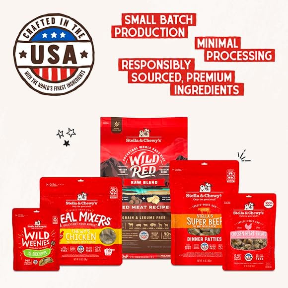 Stella & Chewy's Freeze-Dried Raw Chicken Meal Mixers- Dog Food Topper and Mixer - Made with 95% Cage-Free Chicken, Organs & Bone - Perfect for Picky Eaters - Grain-Free - 35oz