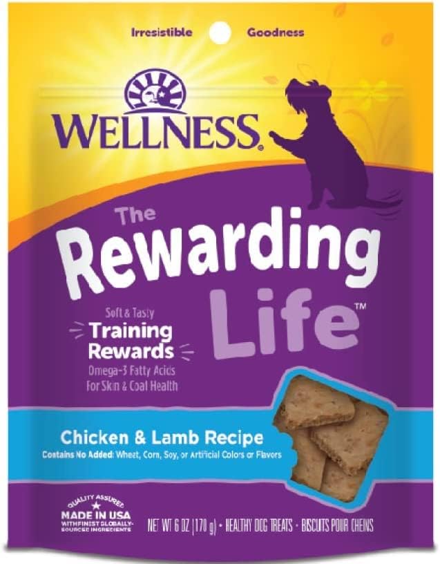 Wellness-Wellbites Natural Grain Free Soft Dog Treats, 5 Flavor (Beef & Turkey, Chicken & Venison, Chicken & Lamb, Turkey & Duck, Lamb & Salmon) 6 oz