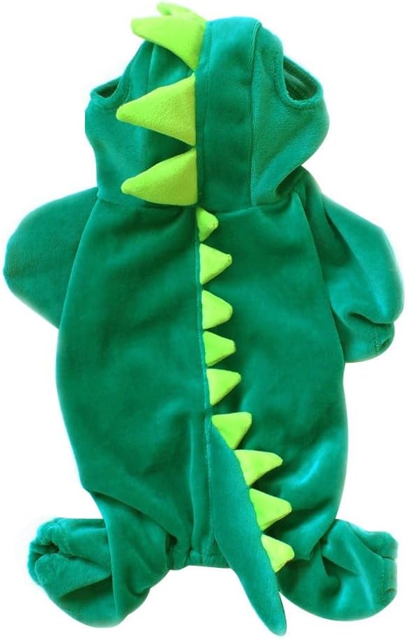 NACOCO Dog Dinosaur Design Costume Green Pet Clothes for Medium & Large Dog (Green, XL)