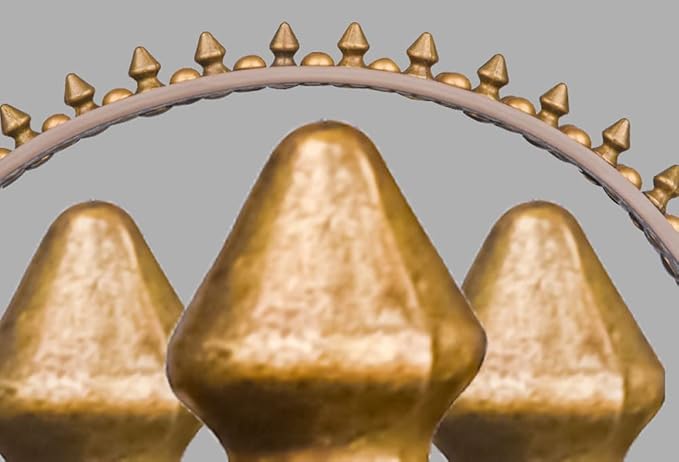 Spiked Dog Collar Soft Pu Leather Mushrooms Rivet Spike Studded Puppy Adjustable Pet Collars for Small Breeds (M, Grey2)