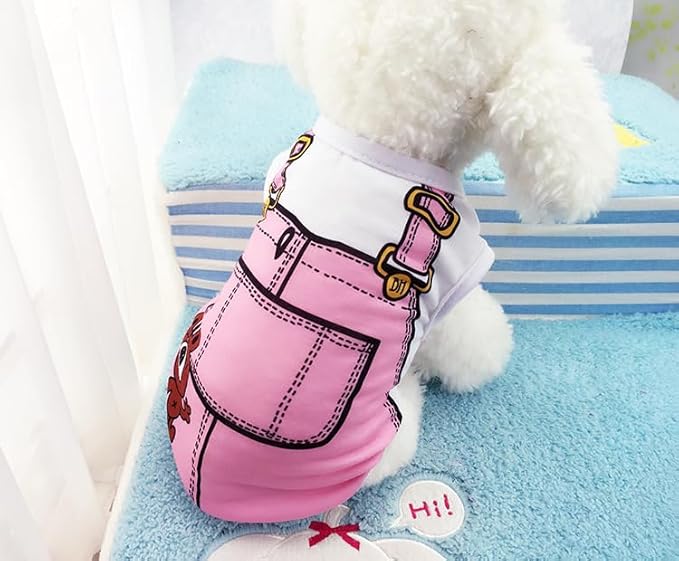 Small Dog Shirts Female Thanksgiving Outfit Festivals Apparels T-Shirt Princess Doggie Clothes Little Dog Winter Sweater Teacup Dog Clothes