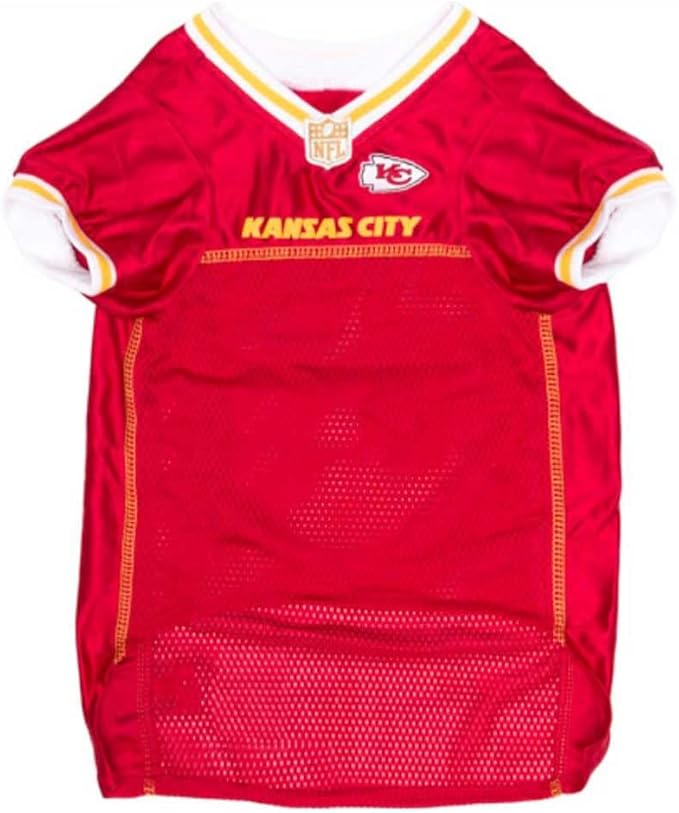 Pets First NFL Kansas City Chiefs Dog Jersey, Size XX-Large - Best Football Costume for Dogs & Cats - Licensed Shirt