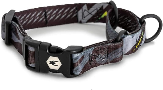 Wolfgang Heavy Duty Martingale Dog Collar with Quick Release Nylon Buckle for Walking & Training, DarkSkies Print, Small