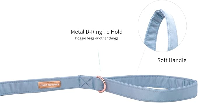 Unique style paws Silk Dog Leash Durable Dog Leashes with Welded D-Ring Comfortable Handle for Small Medium Large Dogs