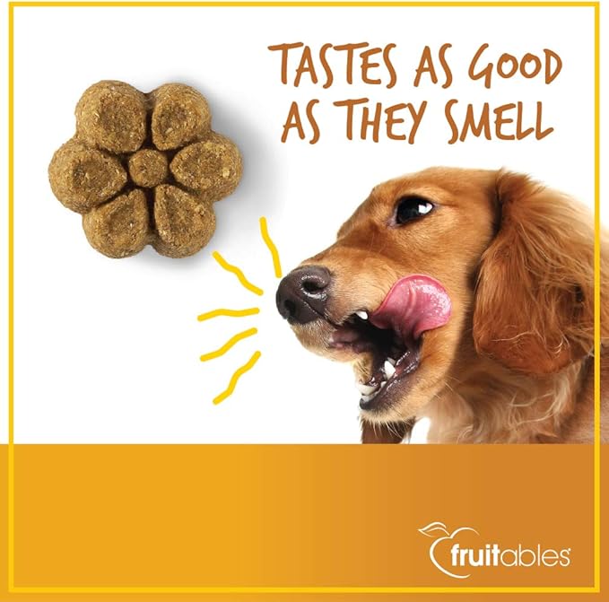 Fruitables Baked Pumpkin Dog Treats – Healthy Low-Calorie, Wheat-Free, Corn-Free, Soy-Free – Sweet Potato Training Treats for Dogs, 7 oz (10 Pack)