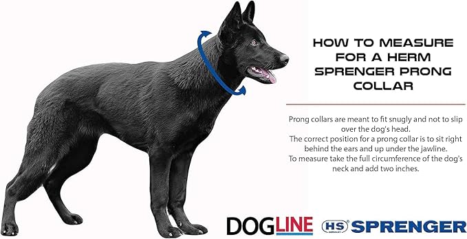 Herm Sprenger Prong Collar for Dog Training | Micro Prong Stainless Steel Ultra-Plus Dog Collar | Assembly Chain Training Collar for Smaller Dogs | Made in Germany - (1.5 mm, (Neck Size Upto 9.5"))