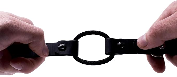 Educator Quick Snap Bungee Dog Collar, Biothane, Waterproof, Odorproof, Easy Connect and Disconnect Clasp and D Ring with Comfort Bungee Loop, Adjustable for Custom Fit, 1-Inch, Black