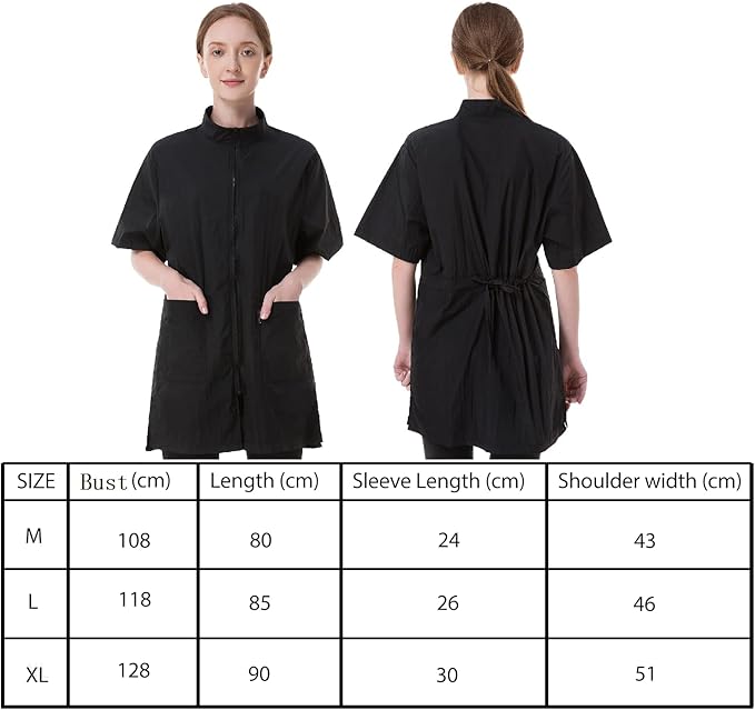 Dog Grooming Smock Waterproof Smock Barber Jackets for Women Men Pet Groomer Smock Anti-Static Cosmetologist Barber Smock