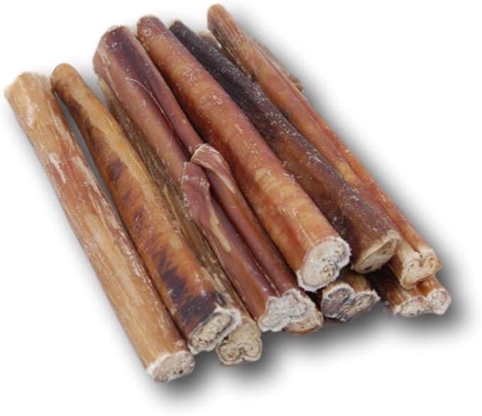 Top Dog Chews 6" Bully Sticks - 25 Pack, All-Natural, Roasted, Sourced from Free-Range Beef, High Protein, Low Fat Dog Chews for Healthy Teeth, Gums & Chewing Satisfaction.