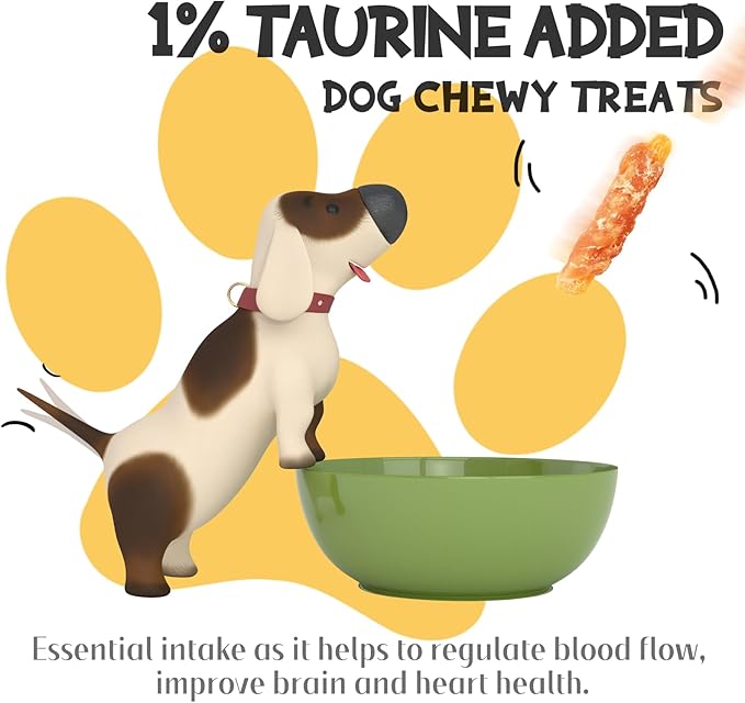 ASMPET Sweet Potato Dog Treats - Chicken Wrapped Fries & Bites, Grain Free Training Snacks for Small to Large Dogs, 10.6 oz