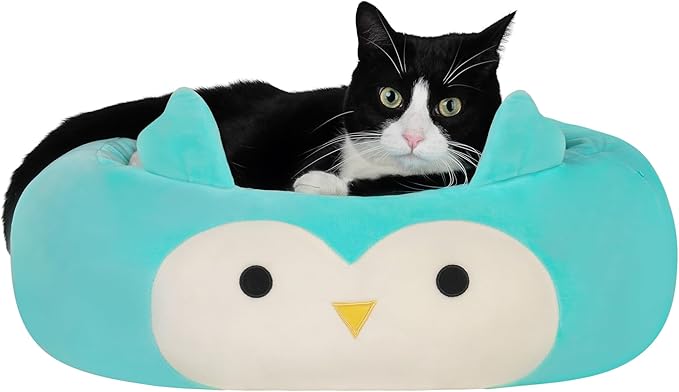 Squishmallows Original 20-Inch Winston The Owl Pet Bed - Small Ultrasoft Official Jazwares Plush Pet Bed
