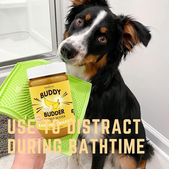 BUDDY BUDDER, Ruff Ruff Raw, Natural Dog Peanut Butter, Dog TreatMade in USA, (17 oz Jars)