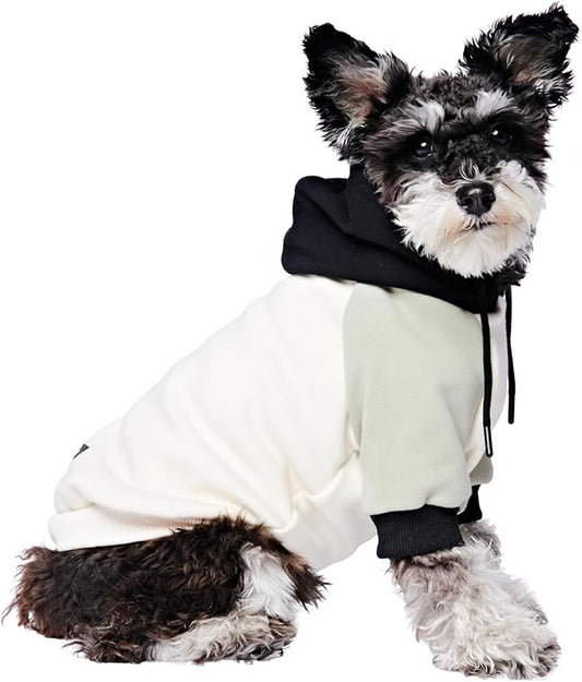 Spark Paws Dog Hoodie - Premium Quality, Buttery Soft, Superior Comfort and Fit, Calming Fleece Interior, Suitable for All Breeds - Olive Cream - M