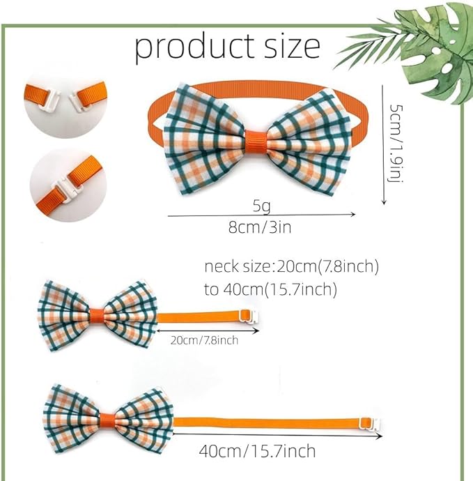 20 pcs Pet Dog Bow Tie Lattice Style Small Dog Pet Accessories Cute Grooming Products Dog Supplies (Mix Color)