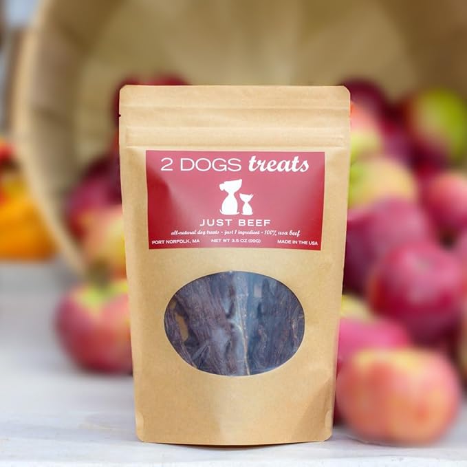 Just Beef Treats Dog Jerky | 100% USA-Sourced, Single-Ingredient, Great for Sensitive Stomachs, Human-Grade USDA Beef, Grain-Free, Allergy-Friendly, High Value for Training, Small Batch