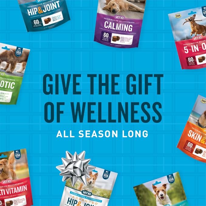 VetIQ Advanced Calming Support Supplement for Dogs, Calming Chews Help Manage Stress and Promote Relaxation, Anxiety Relief for Dogs, Made in The USA, 60 Count (Pack of 2)