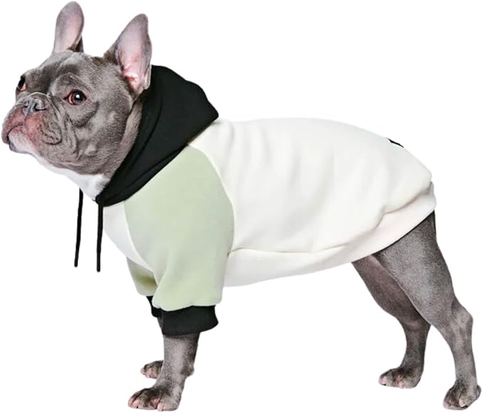 Spark Paws Dog Hoodie - Premium Quality, Buttery Soft, Superior Comfort and Fit, Calming Fleece Interior, Suitable for All Breeds - Olive Cream - XL
