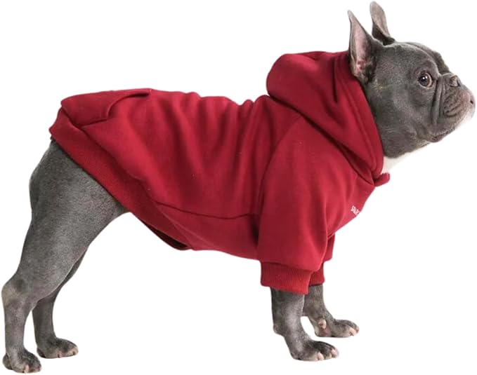 Spark Paws Dog Hoodie - Premium Quality, Buttery Soft, Superior Comfort and Fit, Calming Fleece Interior, Suitable for All Breeds - Burgundy - XL