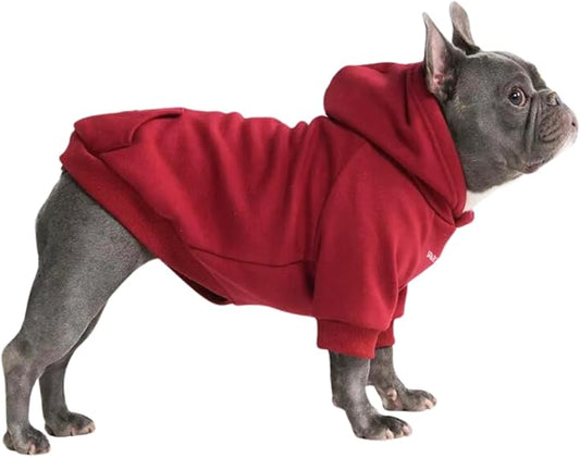Spark Paws Dog Hoodie - Premium Quality, Buttery Soft, Superior Comfort and Fit, Calming Fleece Interior, Suitable for All Breeds - Burgundy - XL