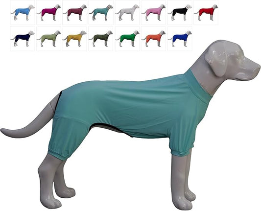 LoveLongLong Dog Jumpsuit with UV Protection and Quick-Dry Fabric for Spring Summer Pet Pajamas Turquoise XS