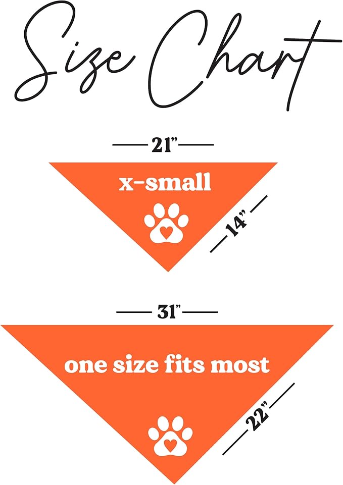 Just Adopted Dog Bandana | 100% Cotton Adjustable Triangle | Made in USA | Adoption Event Prop Photoshoot | Rescue | Puppy | New Dog | Orange, One Size (20)