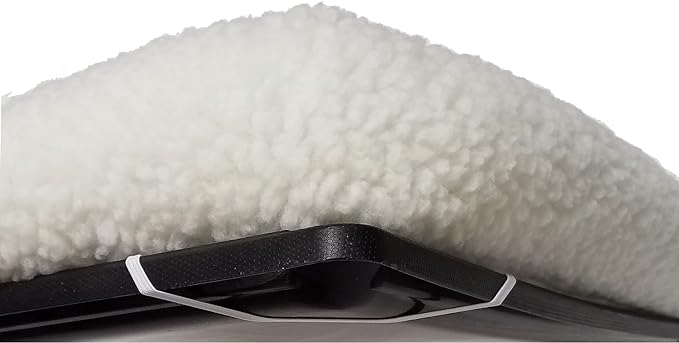 MidWest Homes for Pets Bolster Dog Bed 18L-Inch White Fleece Dog Bed or Cat Bed w/Comfortable Bolster | Ideal for Toy Dog Breeds & Fits an 18-Inch Dog Crate | Easy Maintenance Machine Wash & Dry