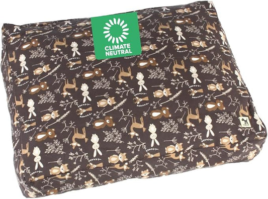 Molly Mutt Medium to Large Dog Bed Cover - Gorgeous Beasts Print - Measures 27”X36”X5’’ - 100% Cotton - Durable - Breathable - Sustainable - Machine Washable Dog Bed Cover (Dd72b)