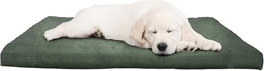 Petmaker Water-Resistant Dog Bed - Orthopedic Dog Bed with Removable Washable Cover, Non-Slip Bottom, and Egg Crate Style Foam - 44in Large Pet Mattress - Puppy Essentials (Green)